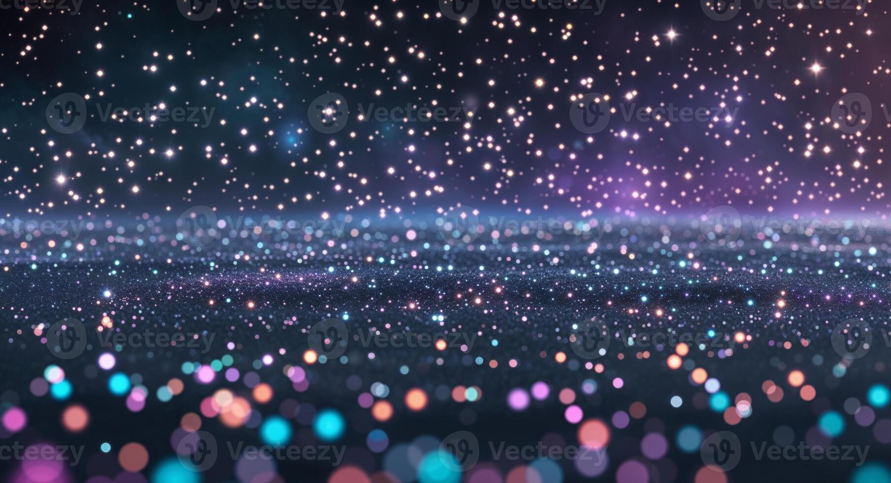 Expansive Universe with Countless Stars and Colorful Bits photo