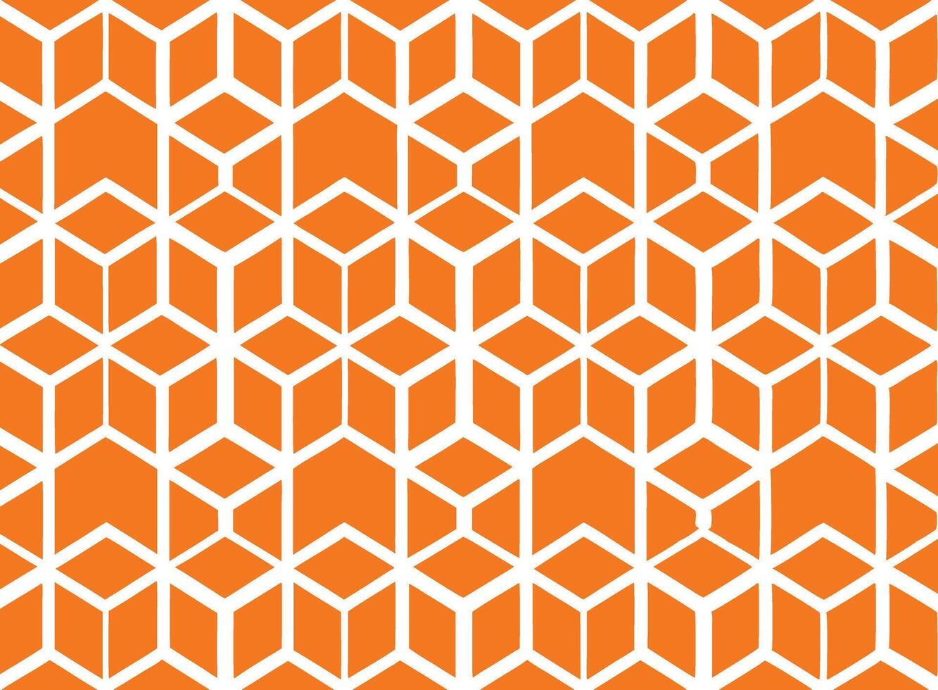 Geometric flowers repetition pattern. Seamless retro floral design. vector