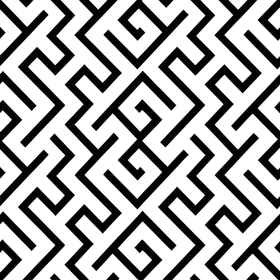 Seamless black and white geometric art deco pattern. Repeated and decorative design that can be used for packaging, decorating, interior design. vector