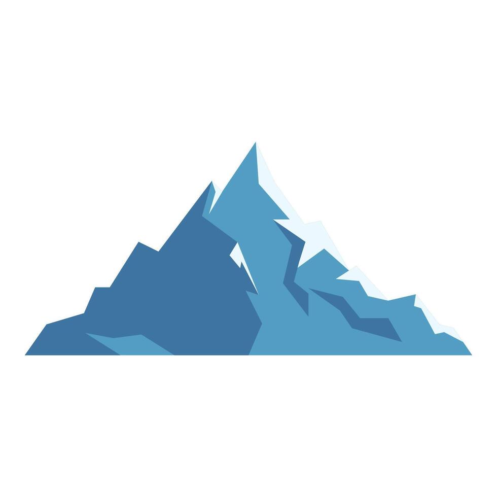 Mountain and rocks, green hills. Different mountains for nature landscape. Canyons and rock peaks, various abstract decent vector