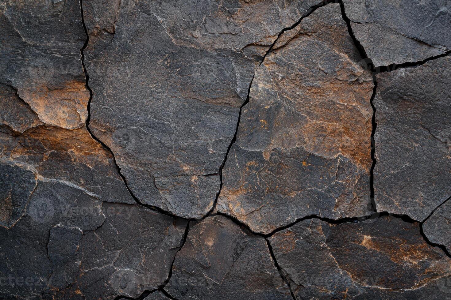 Cracked rock texture background. photo