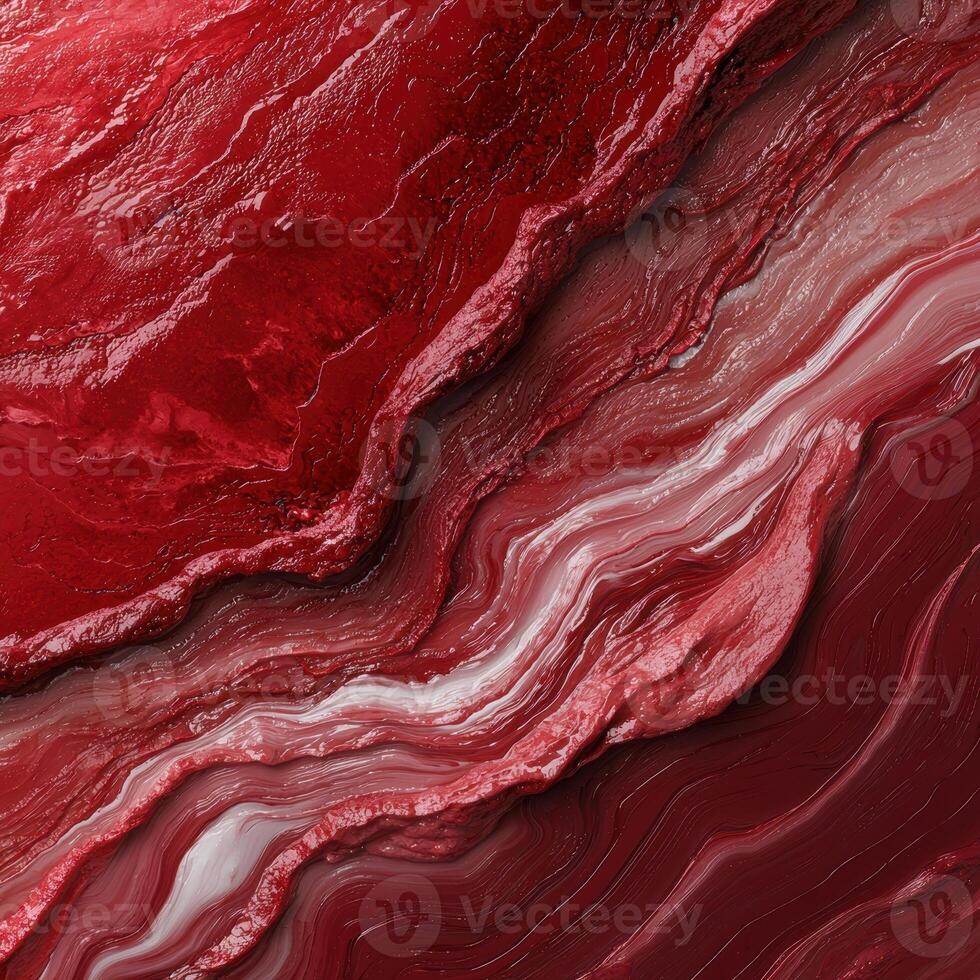 Abstract red and white layered texture background photo