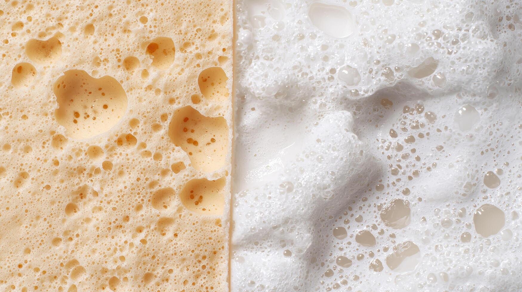 Close up of tan and white foam texture photo