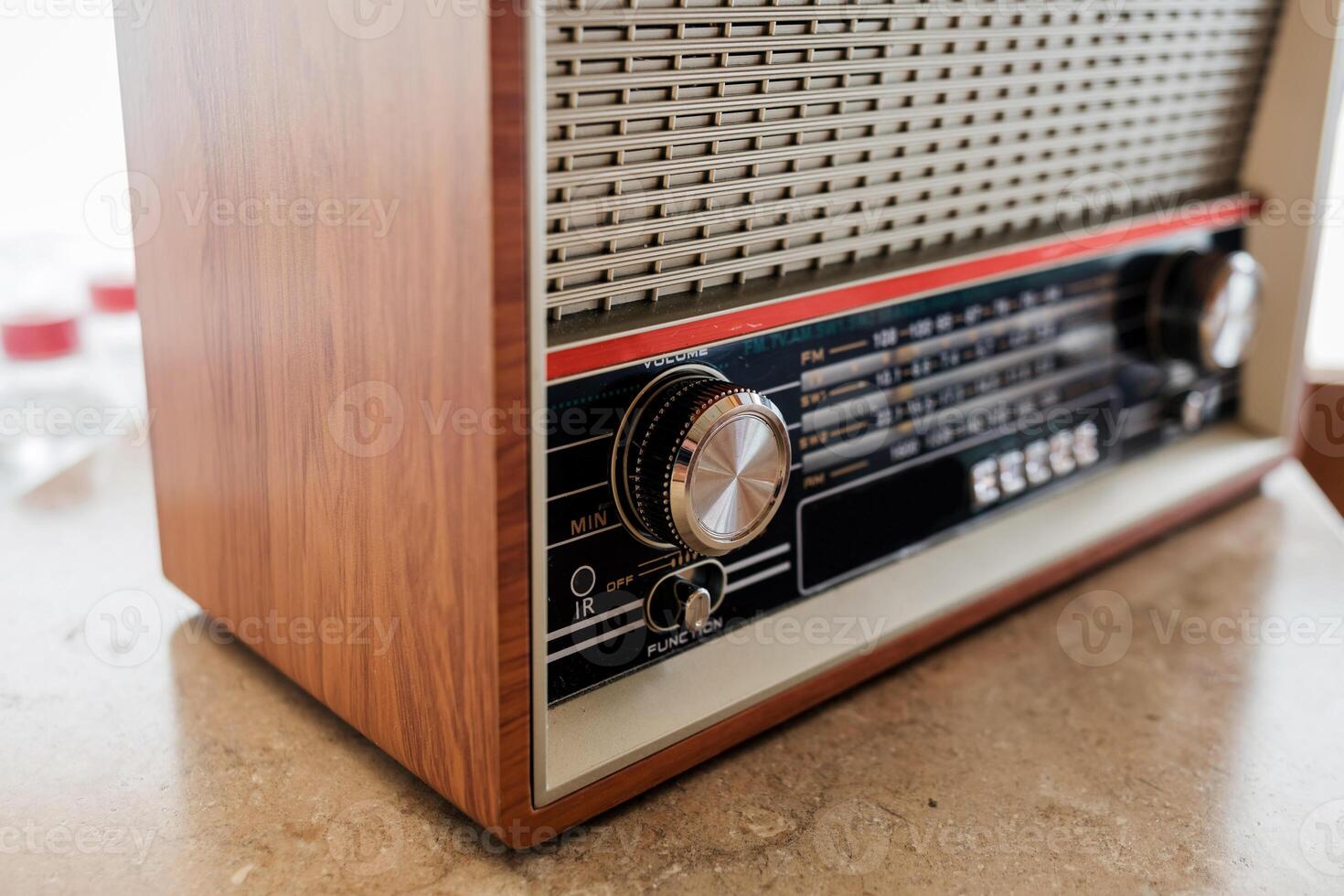 grungy retro radio. photo