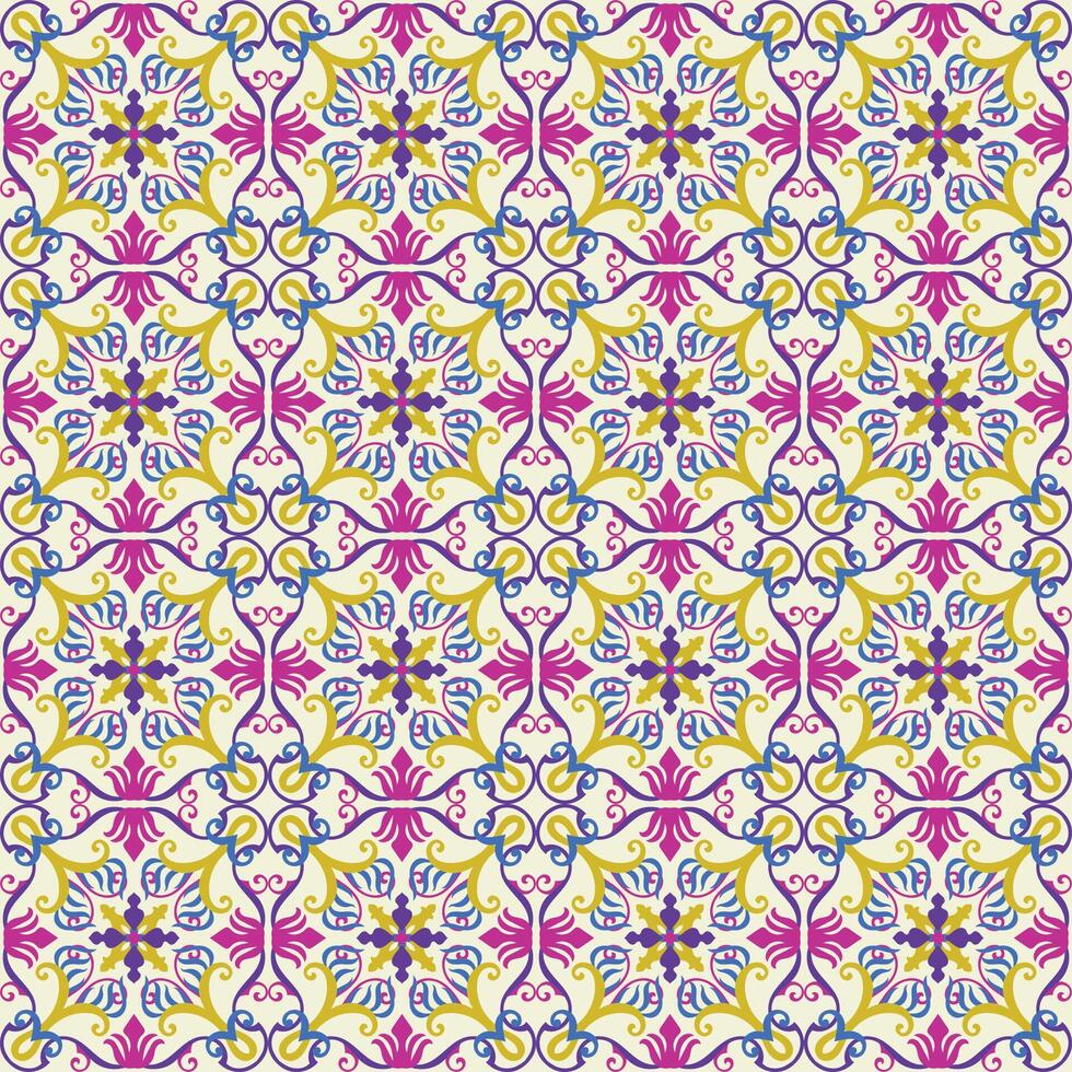seamless abstract flowers Various colors for fabric and wallpaper vector