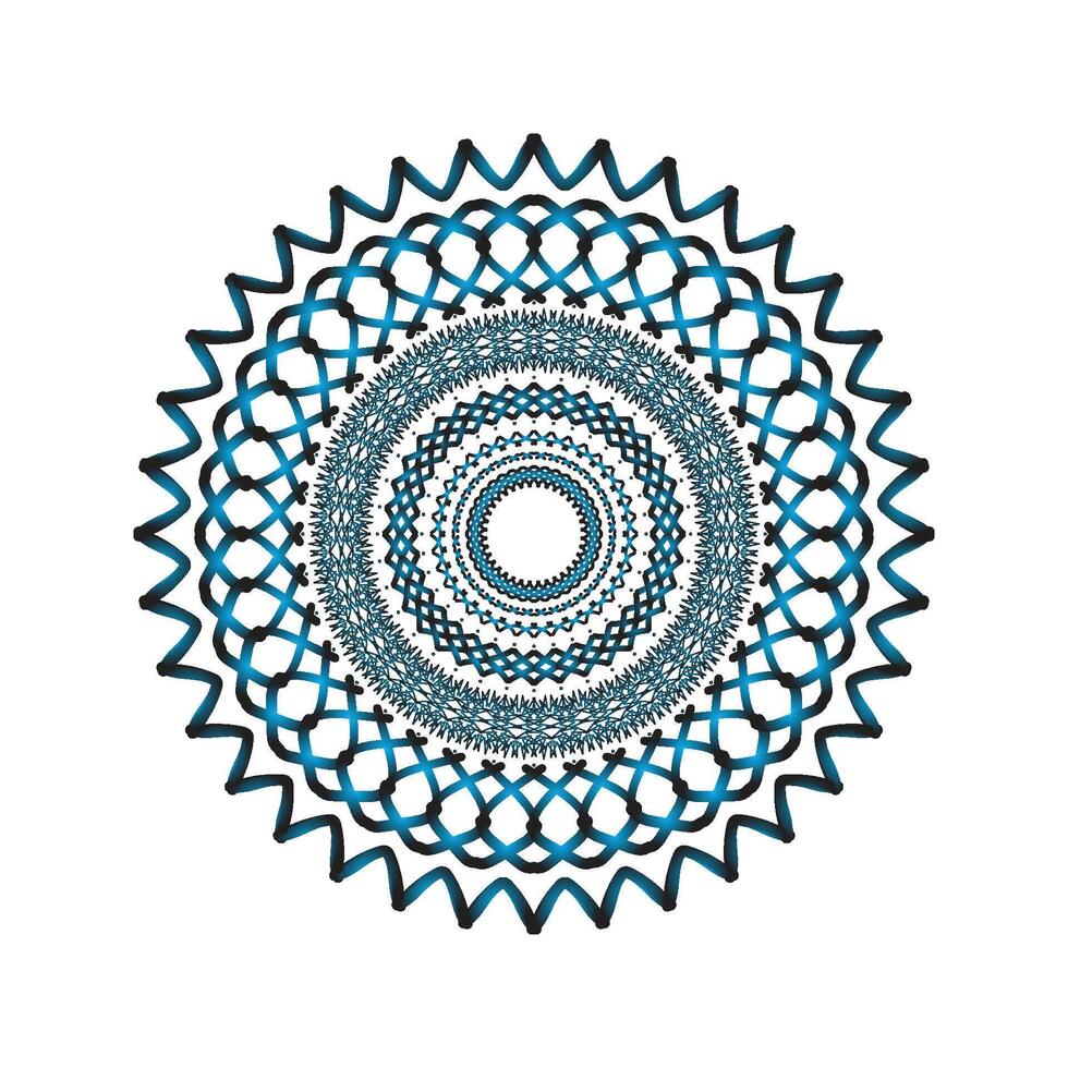 Coloue Full Mandala Design Pattern vector