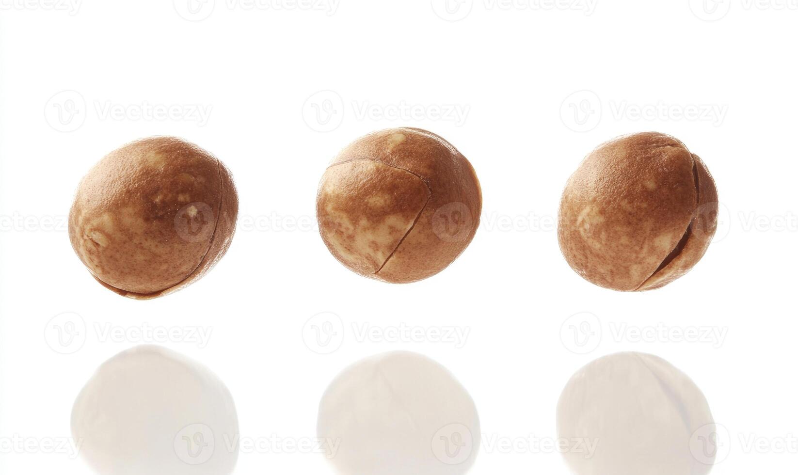 Three nuts are shown in the image photo