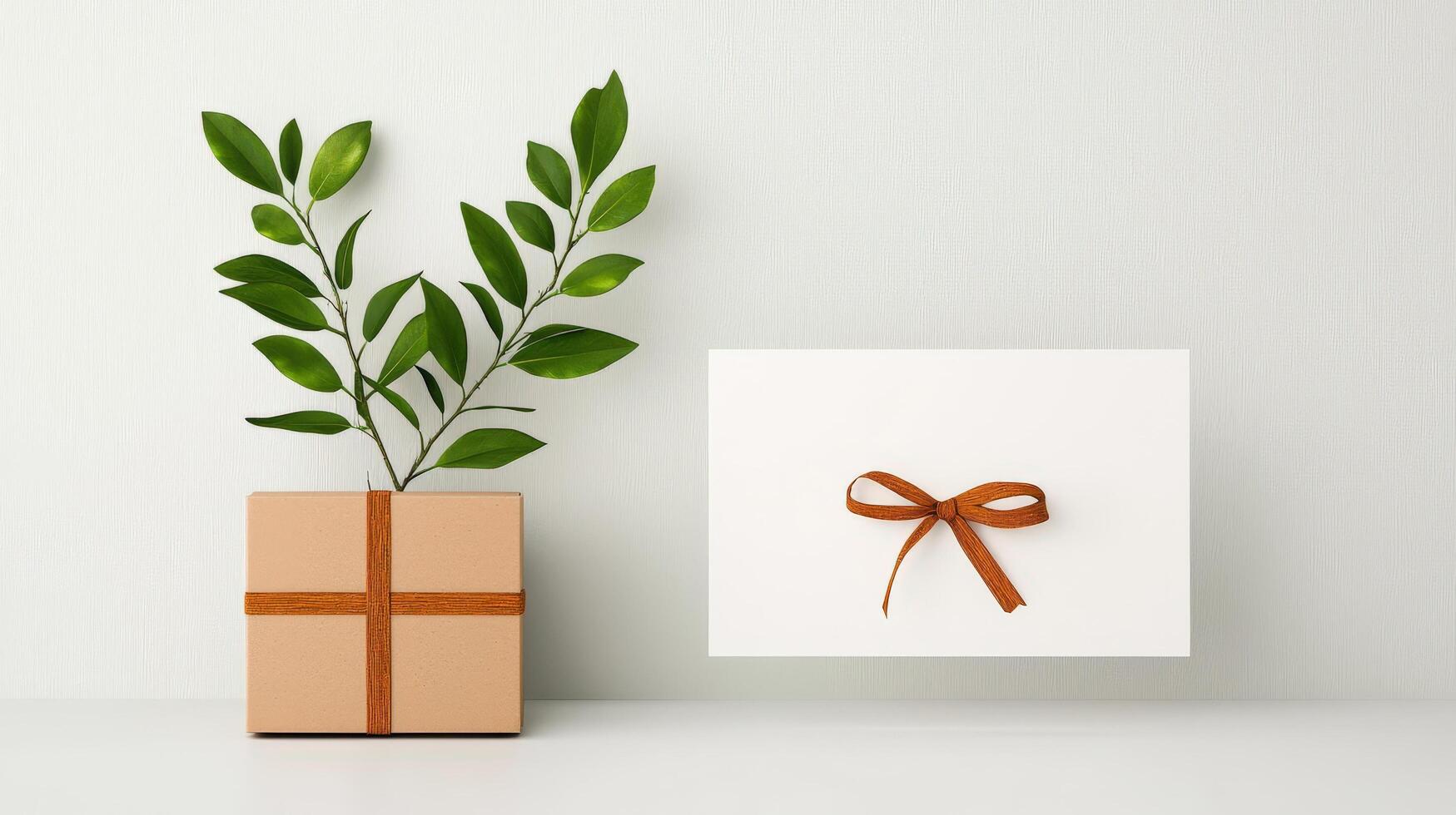 The card is addressed to someone and the box is a gift photo
