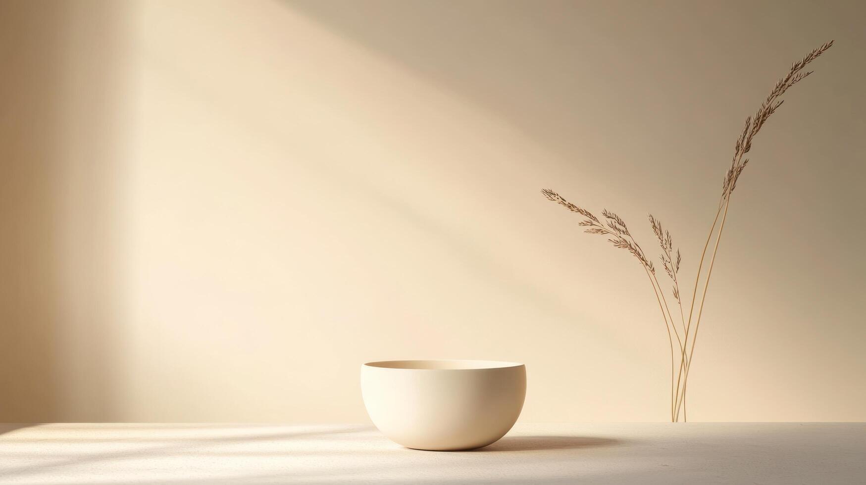 A cup sitting on a table with grass in the background photo