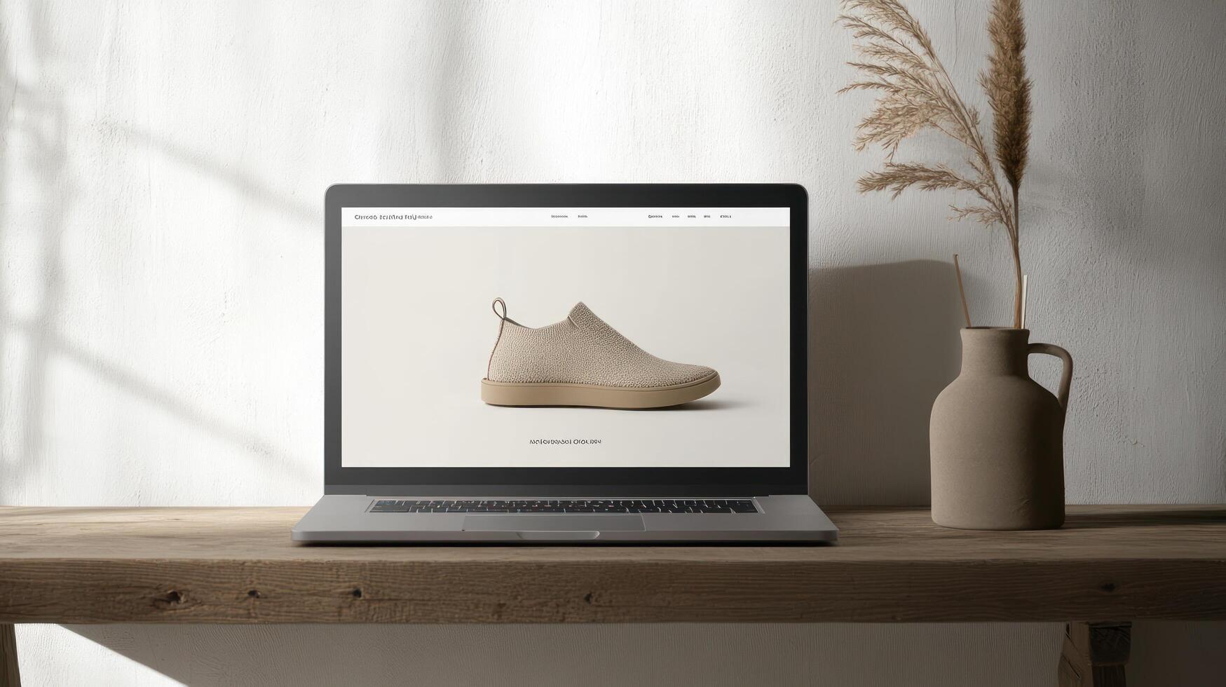 The website design for a shoe store photo