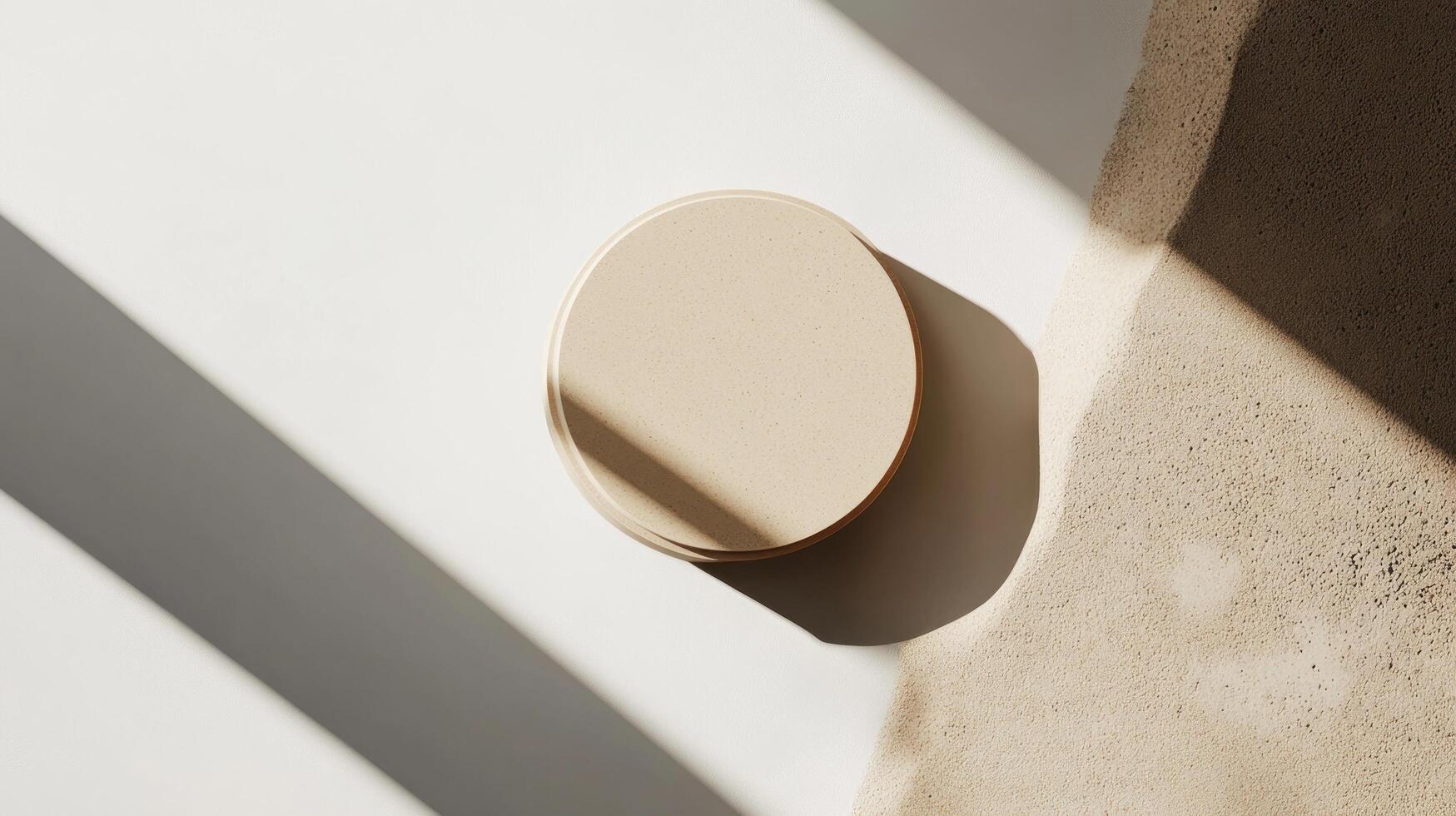 A white oval shaped object on a wall photo