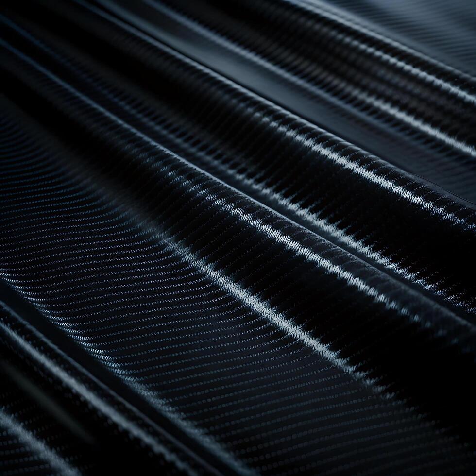 Closeup of a sophisticated carbon fiber texture. photo