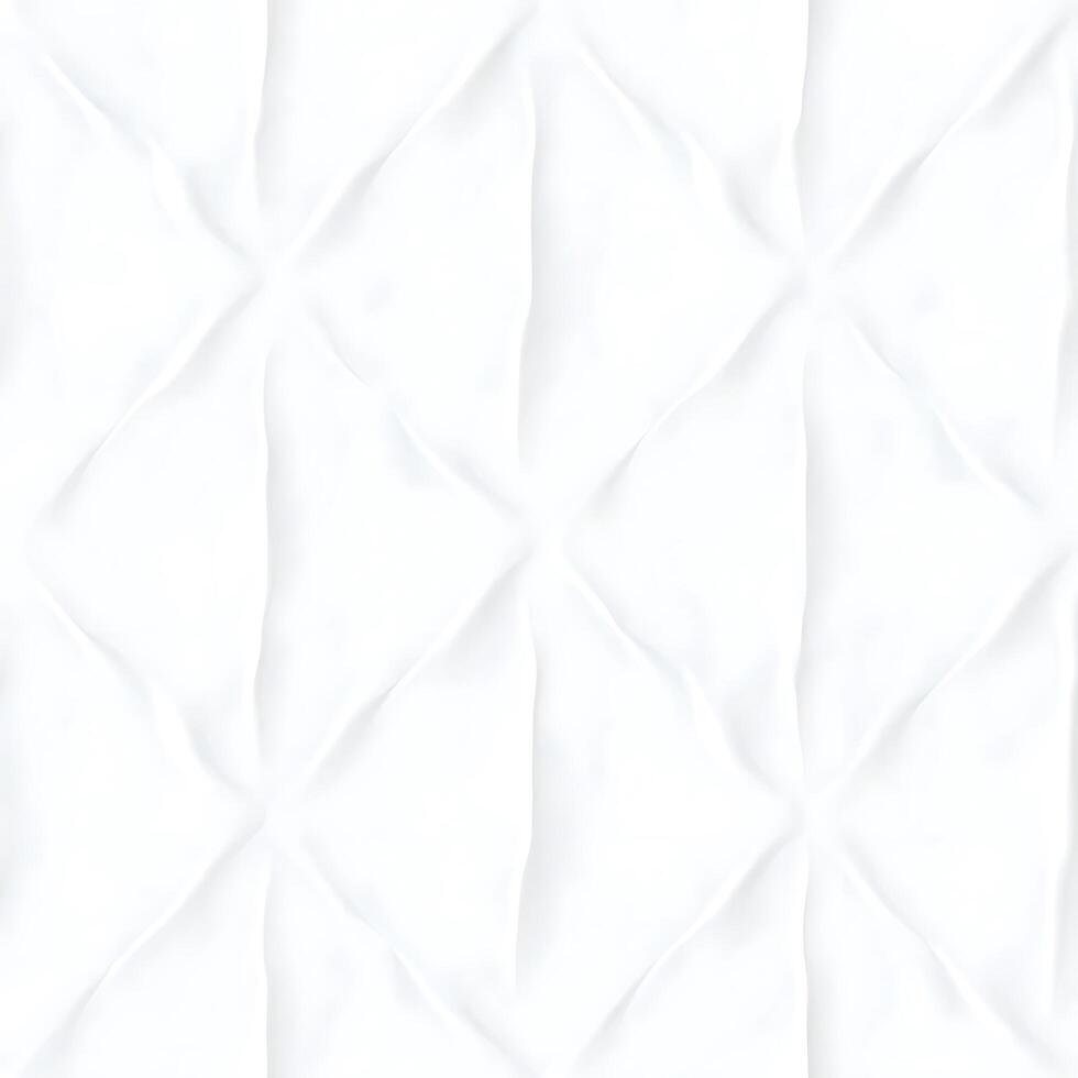 Seamless White Geometric Pattern Background Texture Design with Subtle 3D Embossed Effect photo