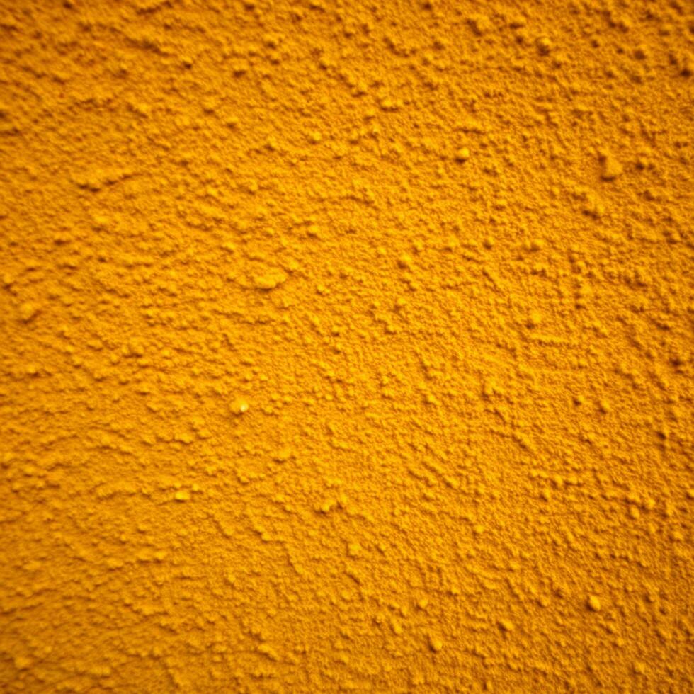 Close Up View of a Deep Yellow Textured Surface Detailed Yellow Wall Texture Background photo