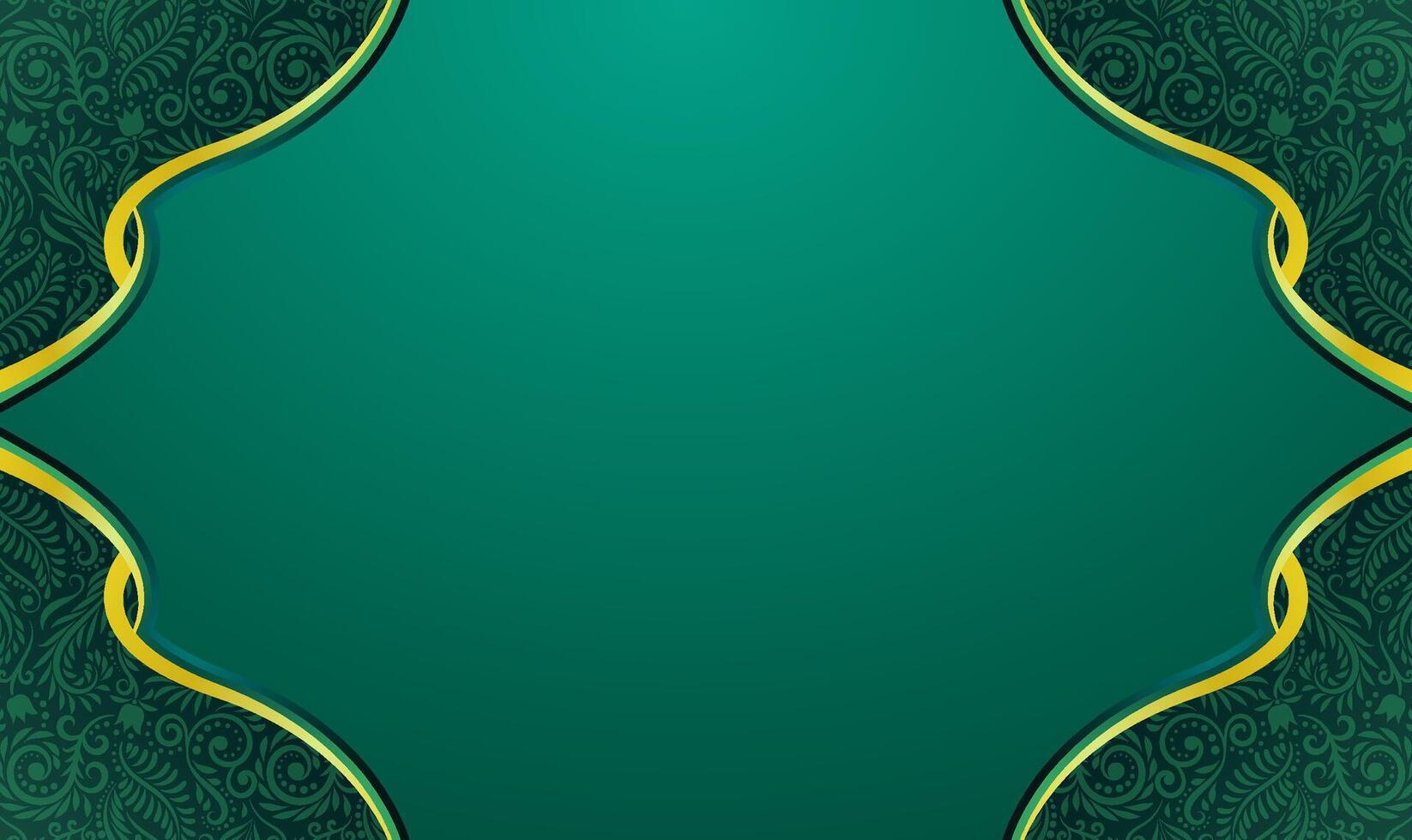 Simple Islamic Green Event Background vector