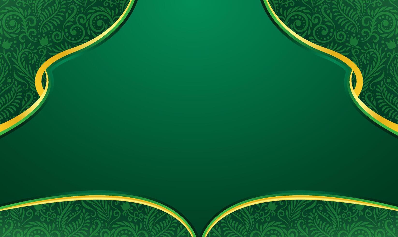 Minimalist Islamic Green Event Background vector