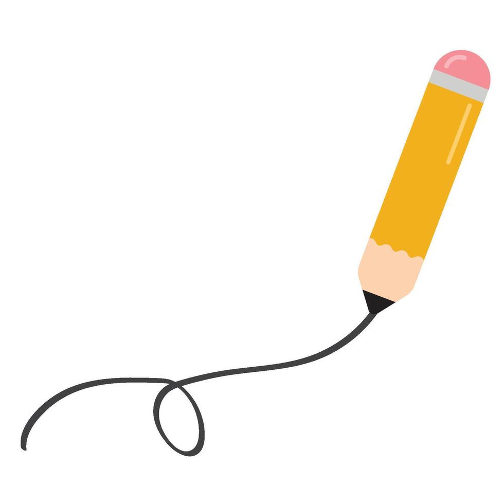 Pencil Scribble Icon vector