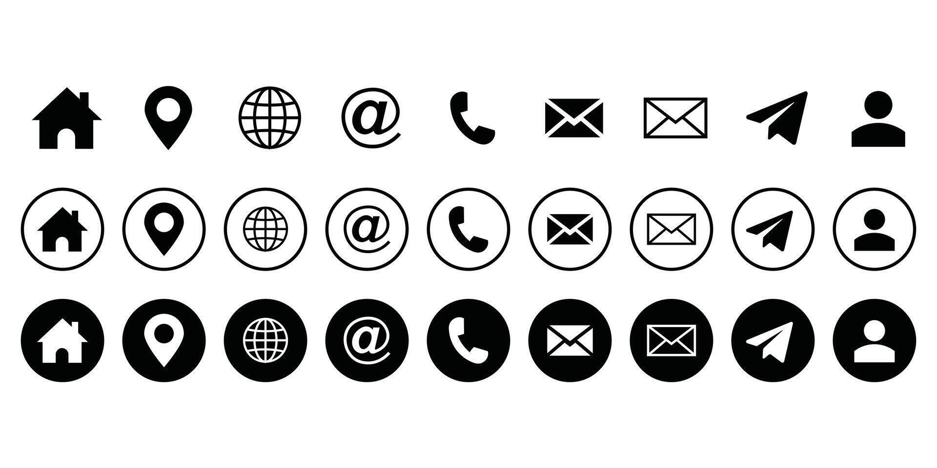 icon, icon set, call icon vector