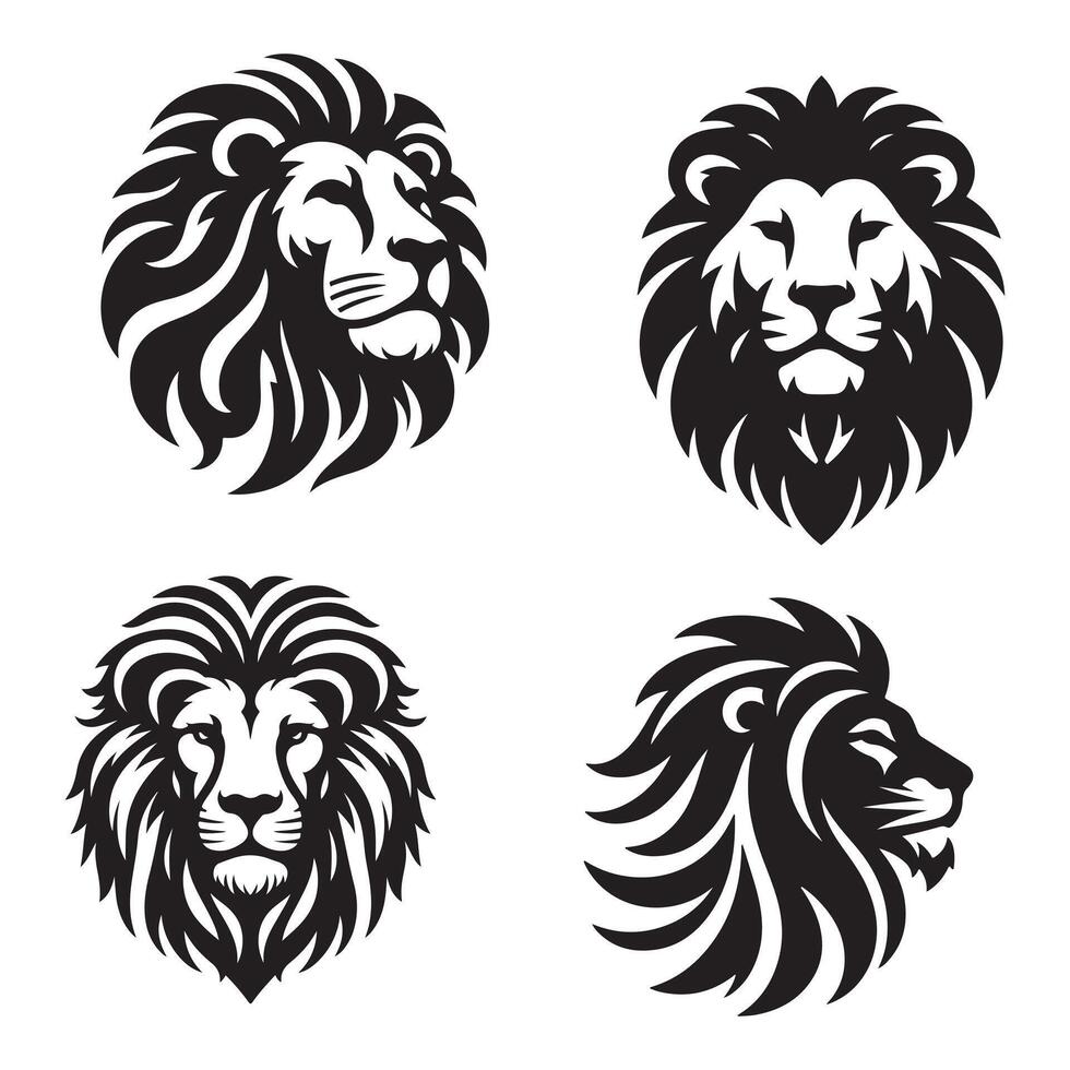 A fierce and aggressive esports lion head logo template. Ready-to-use for gaming teams, Twitch streamers, and YouTube channels. vector