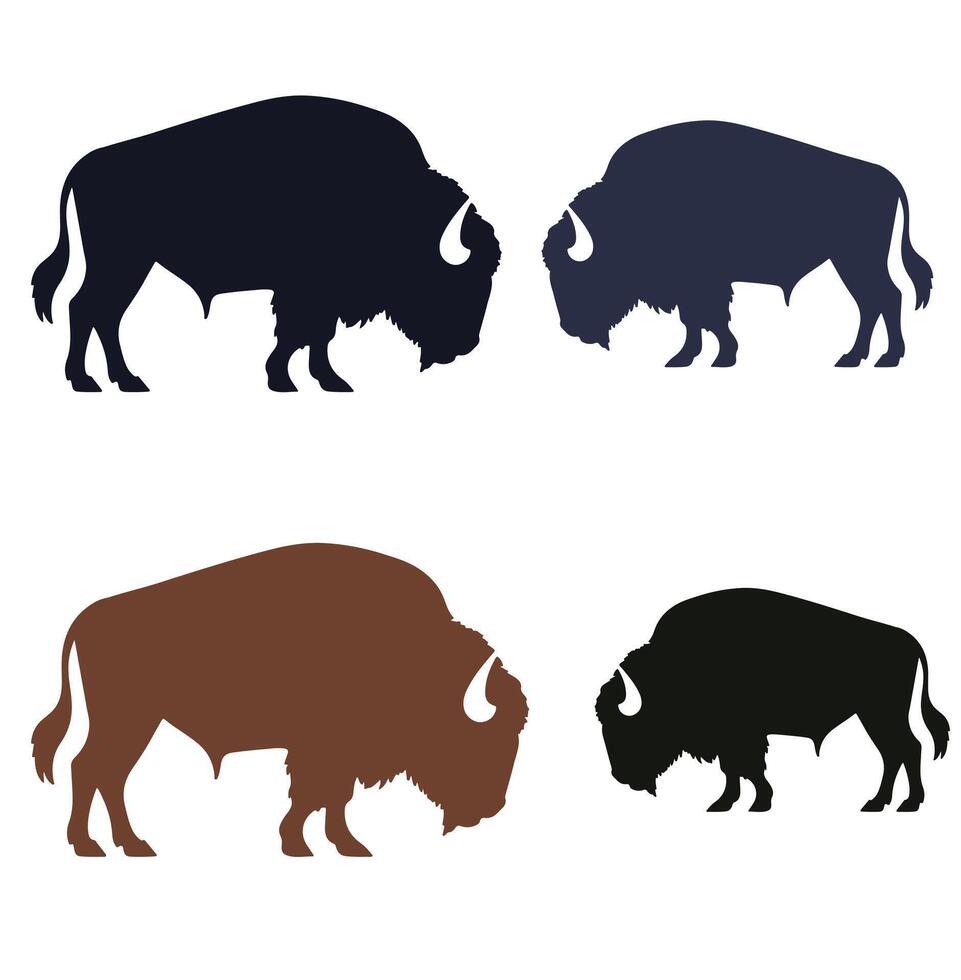 Realistic Buffalo and Cheetah Head Set Buffalo and Cheetah Face Illustration for Logo and Branding vector