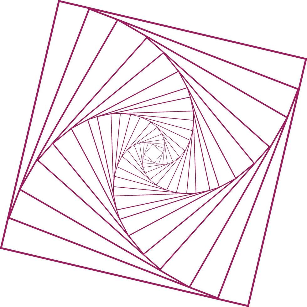 Square loop, many squares making a loop, empty square, infinity sign and infinity shape, purple and white color, abstract square geometric pattern, suitable for logos and icons, good for videos vector