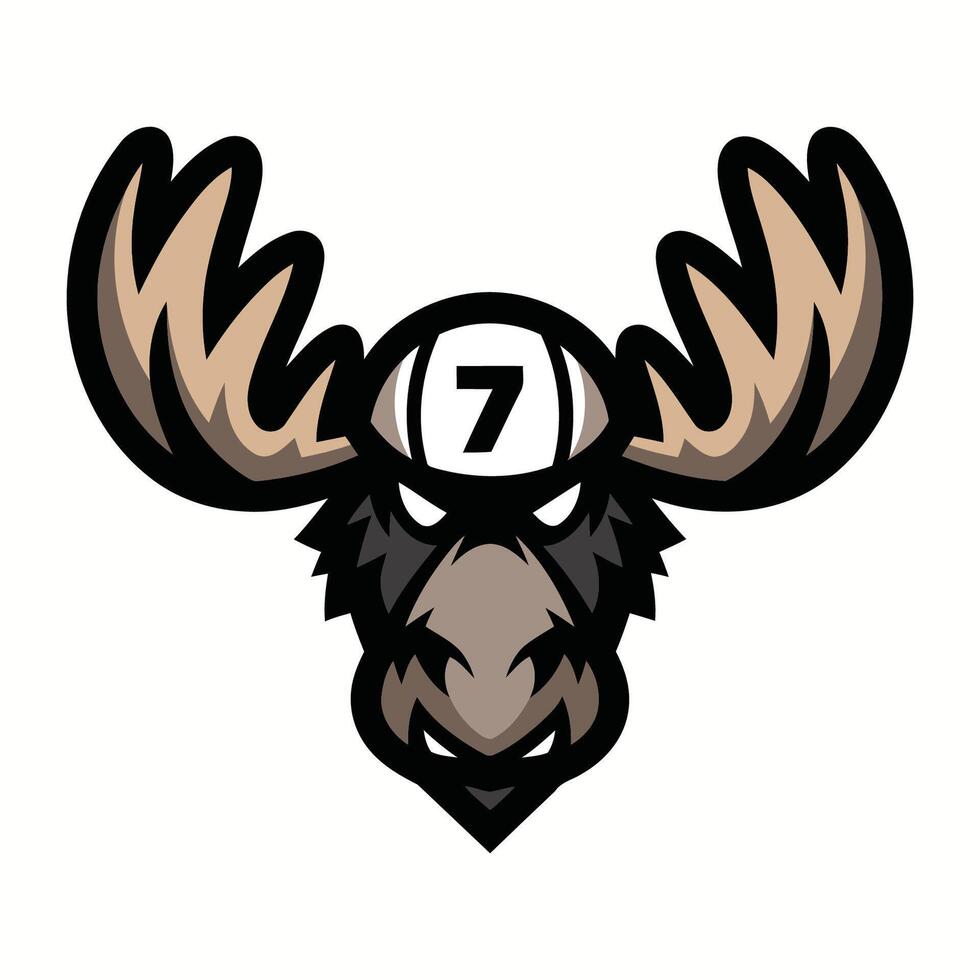 Moose Mascot Logo vector