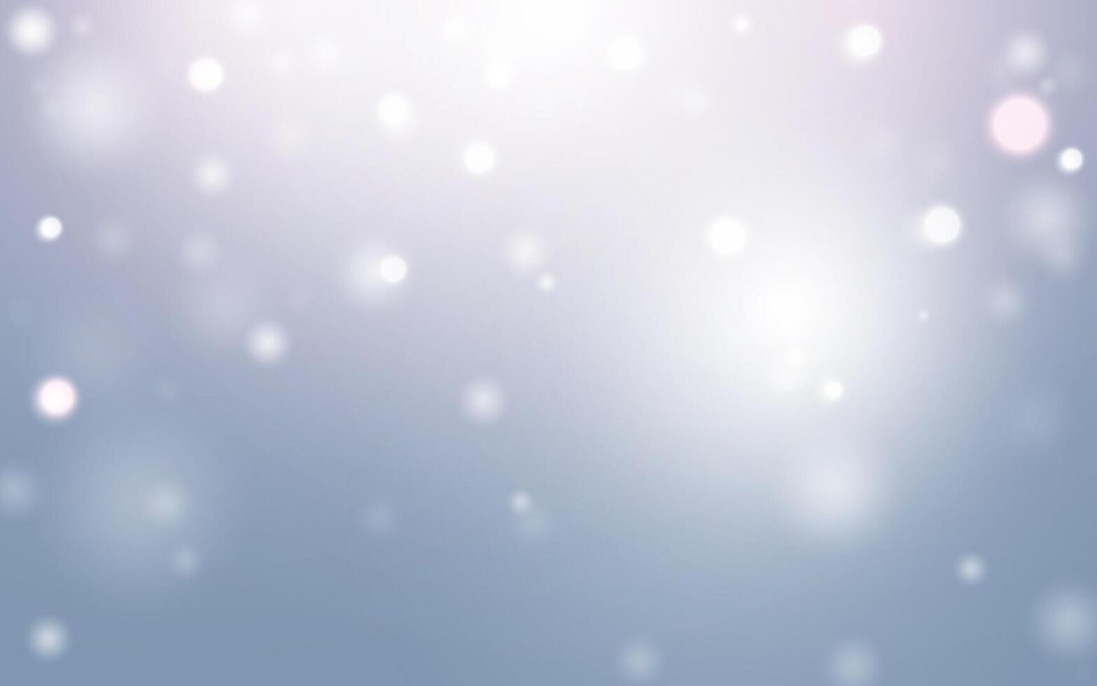 Soft Blue Bokeh with Dreamy Glow, Light and Airy Blurred Sparkles. Background decoration. vector