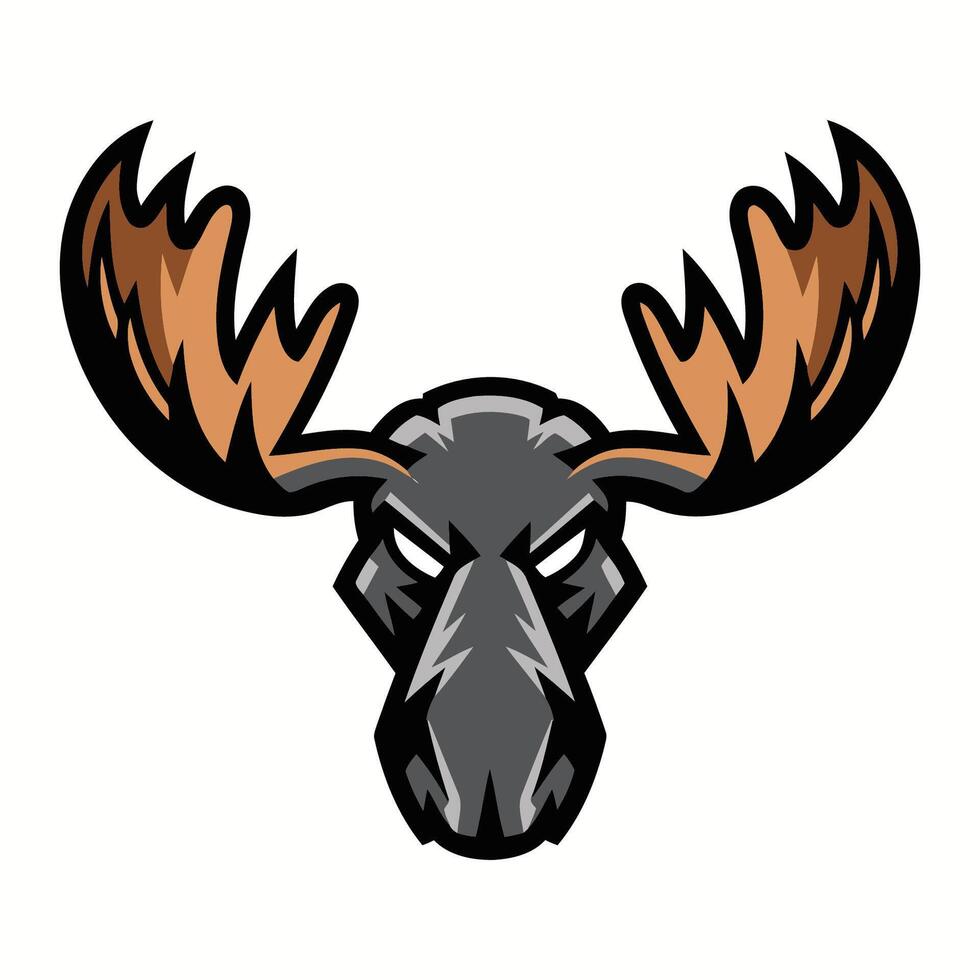 Moose Mascot Emblem vector