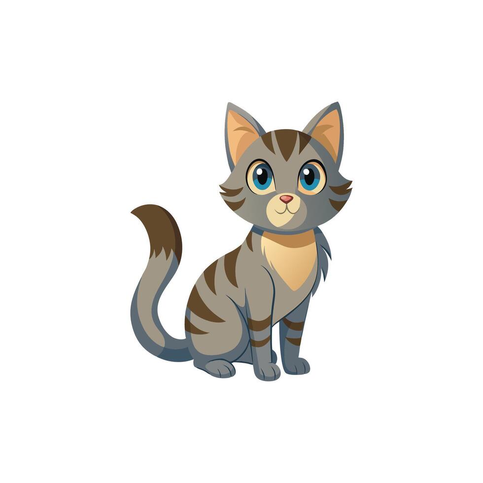Whiskered Wonder The Playful Spirit of a Cat vector
