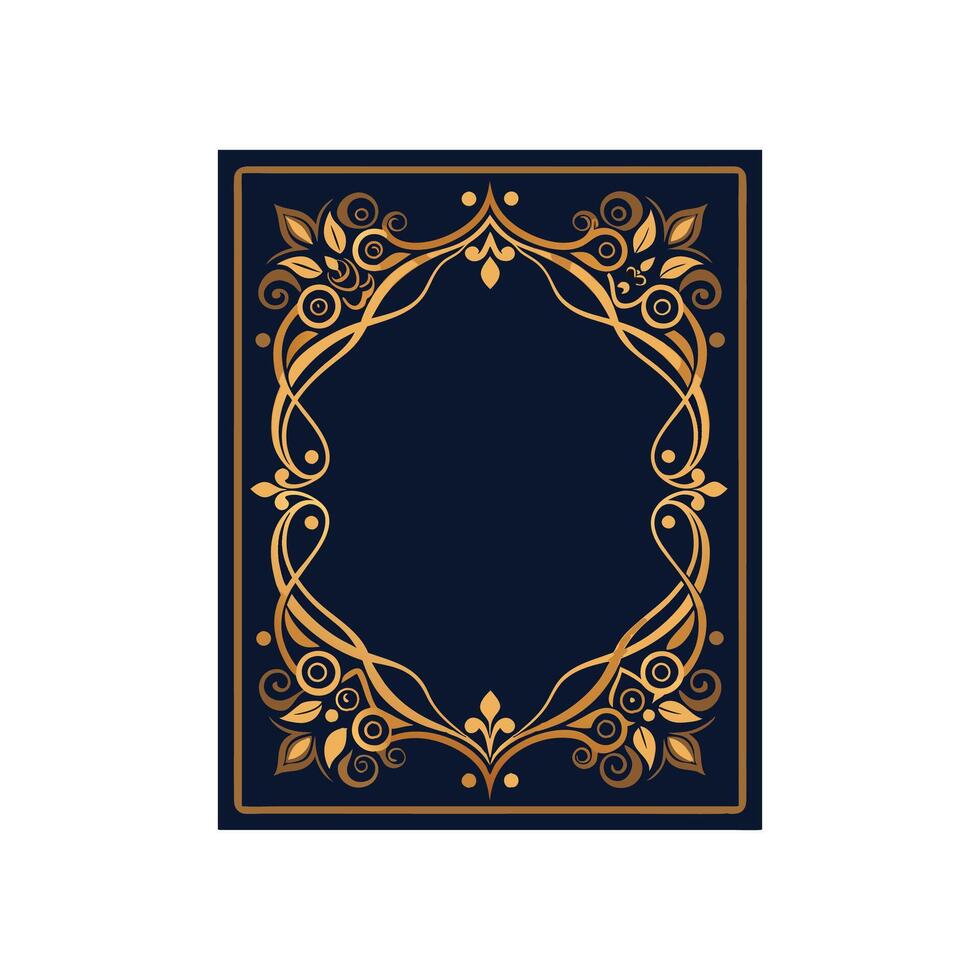 Frame of Beauty Intricate Border Illustration Design vector