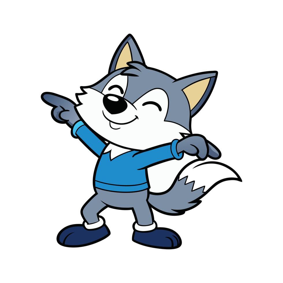 The Howling Wolf Dabs Away vector