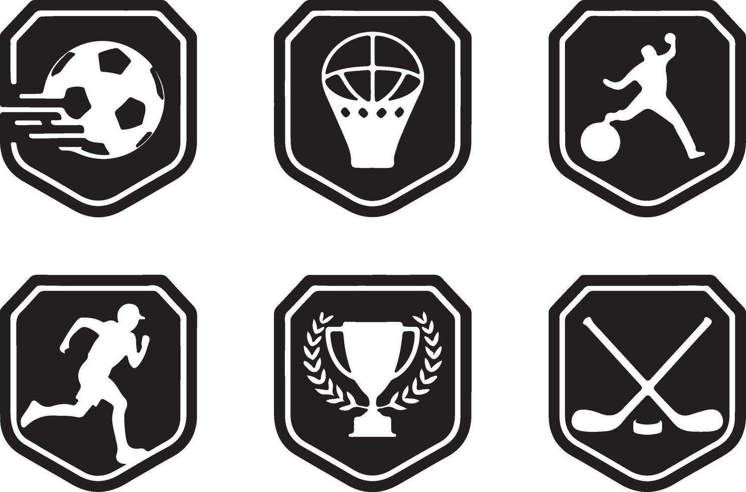 A set of sports logo vector