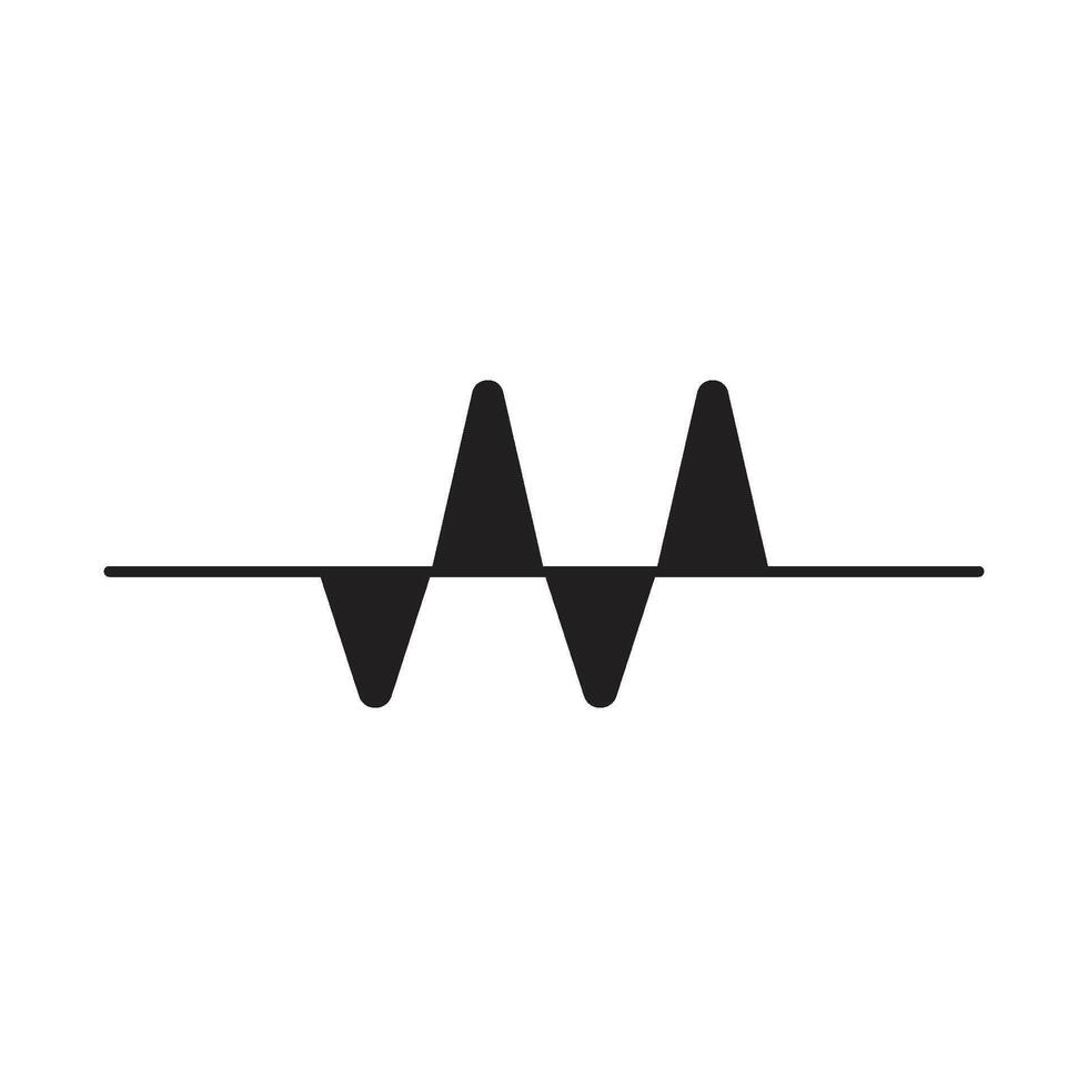 sound wave graphic logo template vector