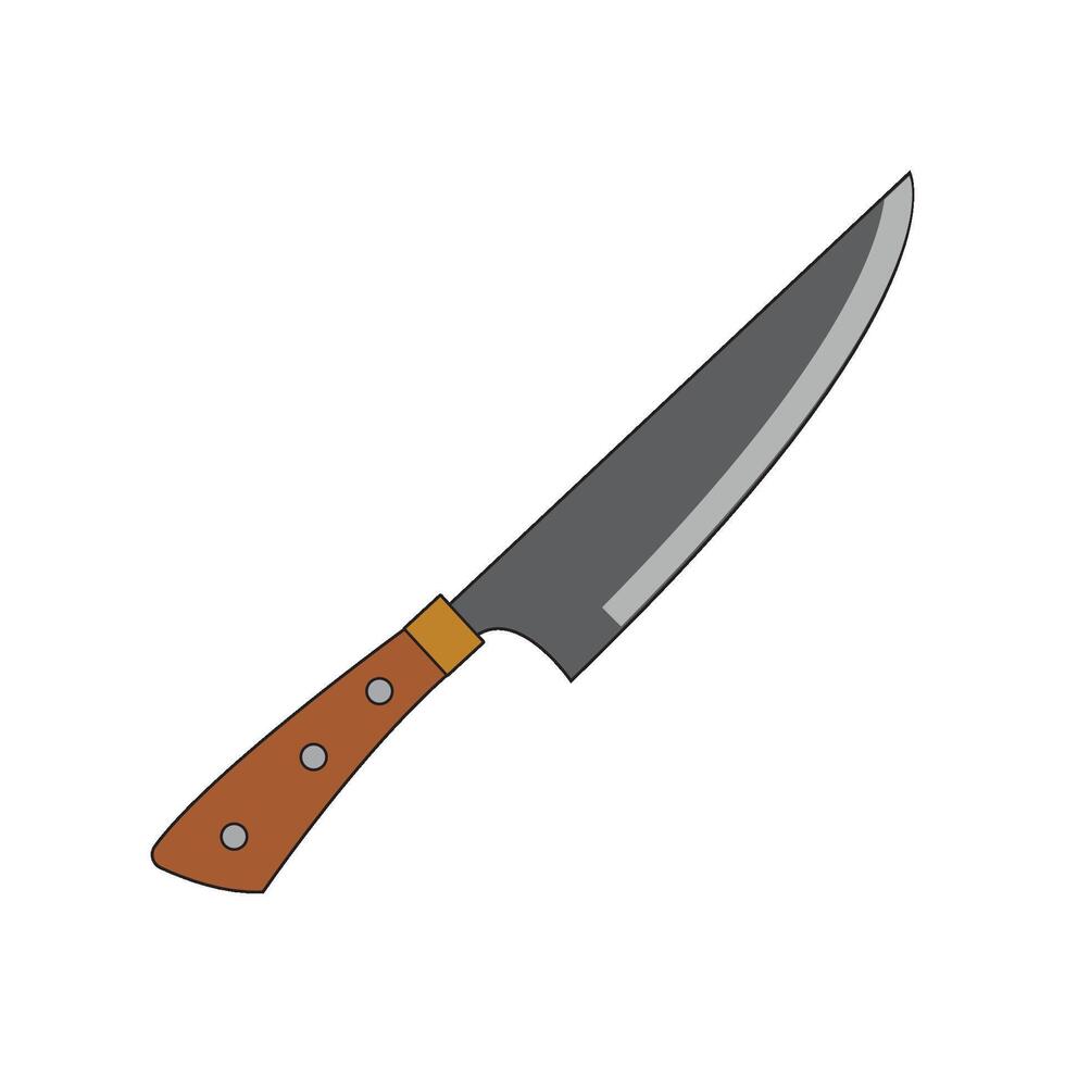 sharp meat knife icon illustration design template vector