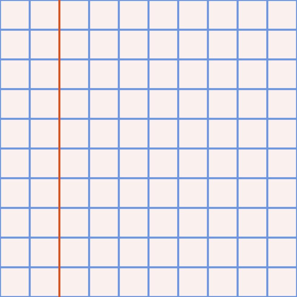 Notebook paper texture, clean squared blank sheet. School background. Square background. Pattern background similar to paper. Pattern with checkered notebook sheet. vector