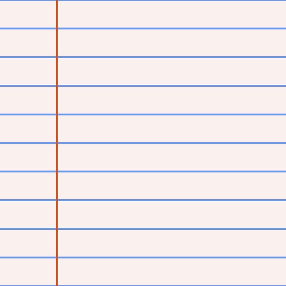 Notebook paper texture, clean squared blank sheet. School background. Square background. Pattern background similar to paper. Pattern with lines of a notebook sheet. vector