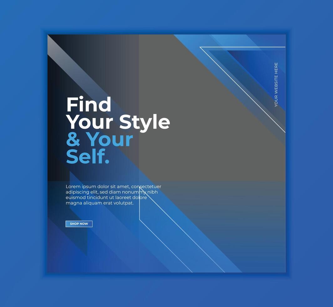 Creative fashion style promotion banner vector
