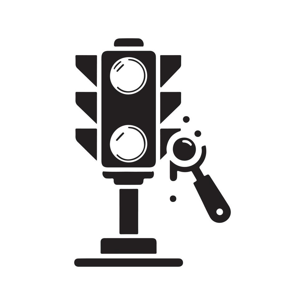 Dynamic Traffic Light Vectors Silhouette Visuals