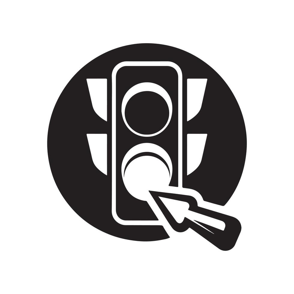 Traffic Light Vectors Silhouette for Educational Use