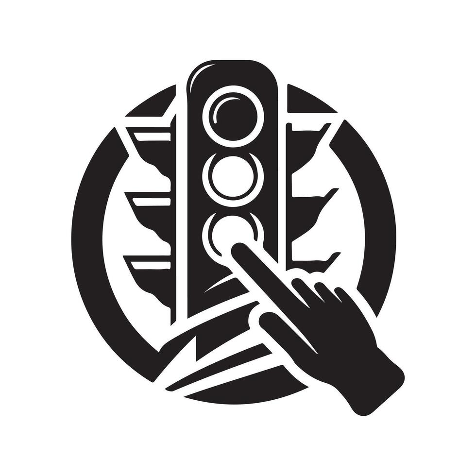 Innovative Traffic Light Vectors Silhouette Concepts