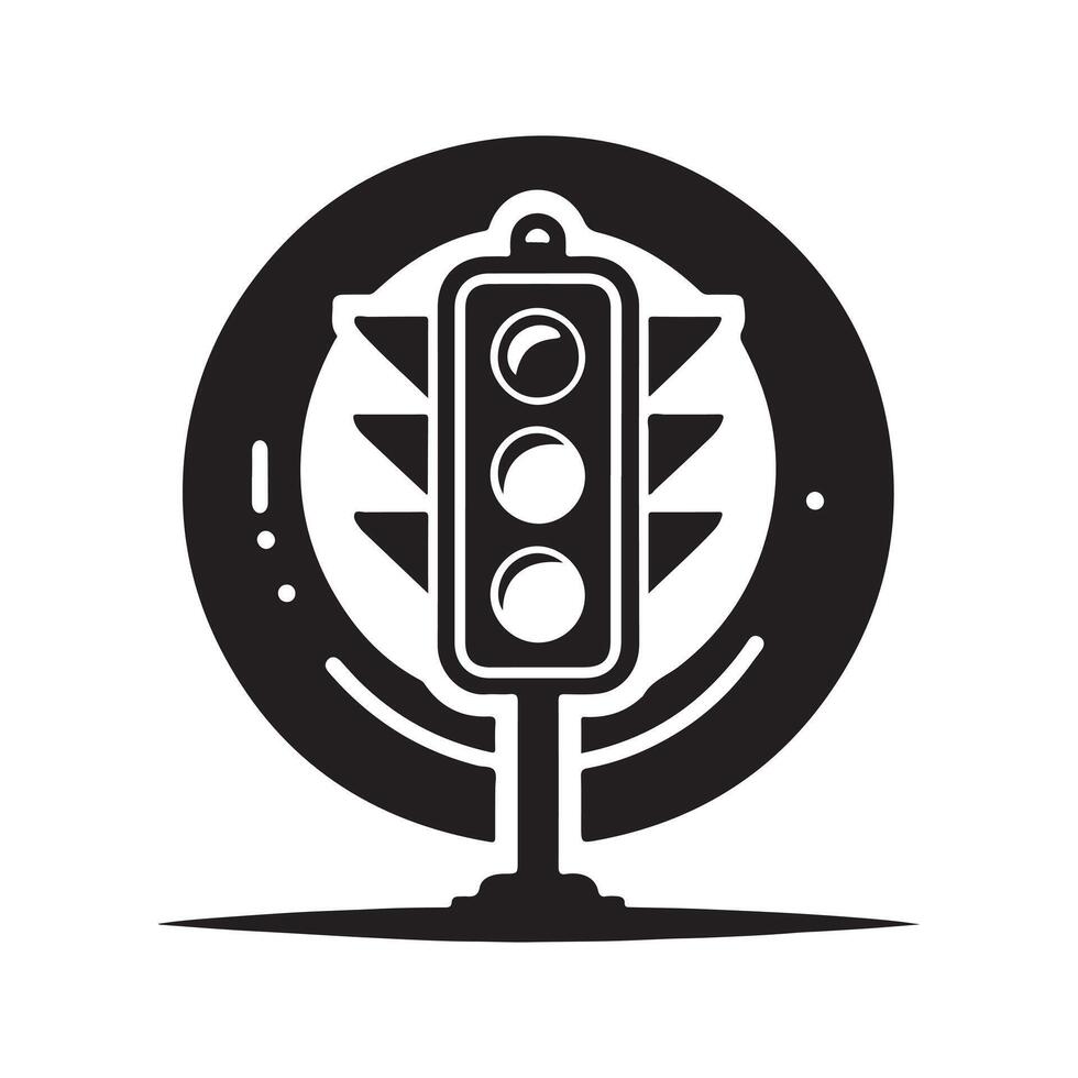 Traffic Light Vectors Silhouette for Event Promotion