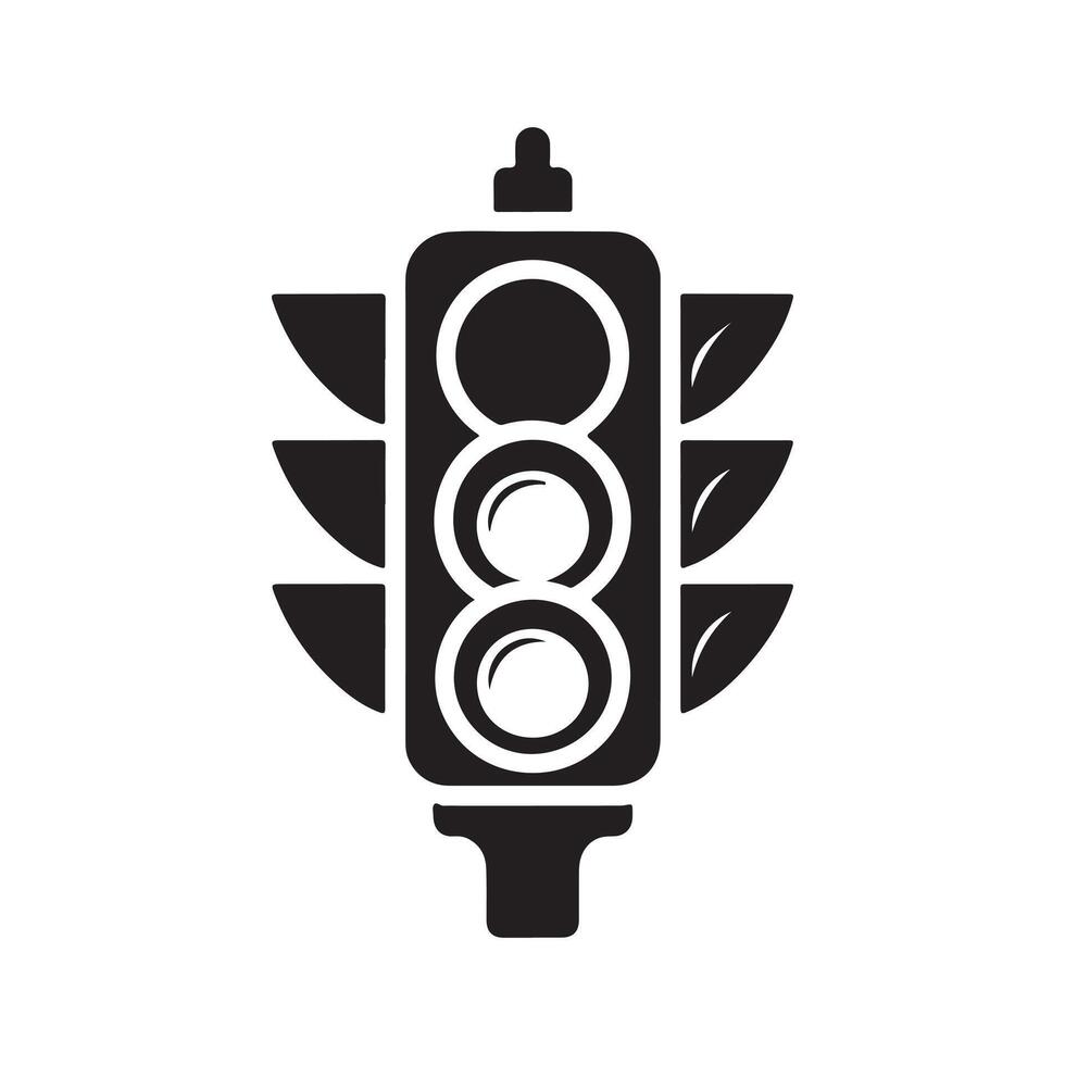 Traffic Light Vectors Silhouette for Social Media