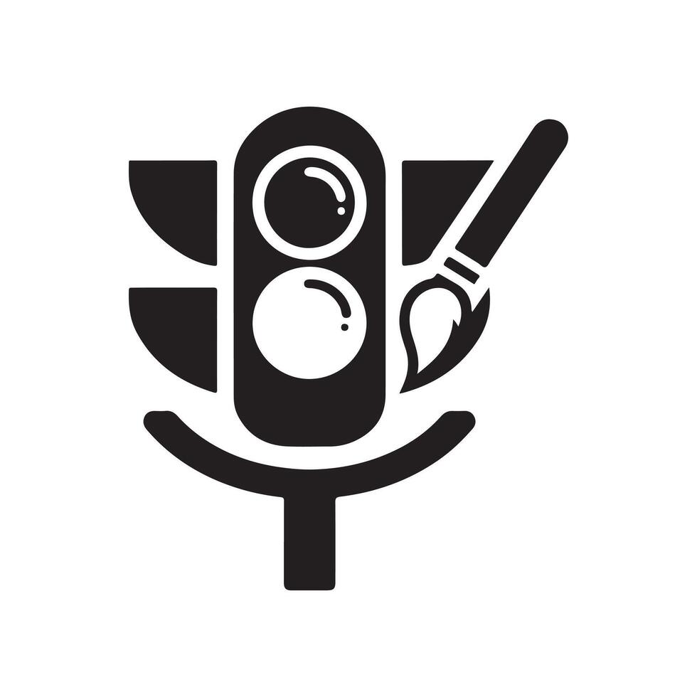 Classic Traffic Light Vectors Silhouette Styles