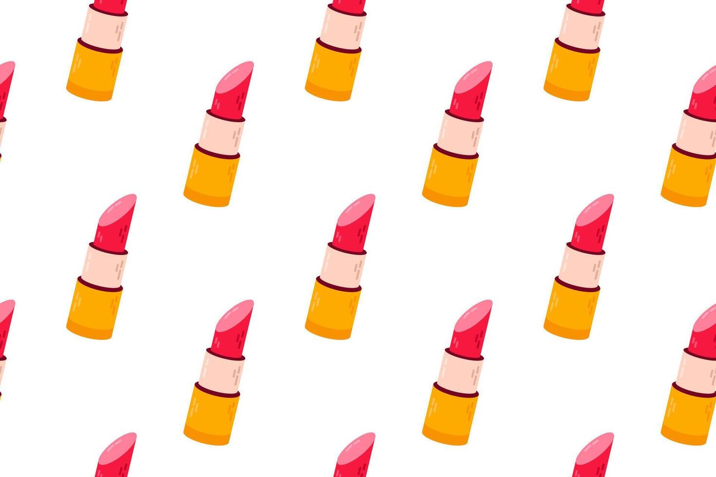 Pattern of lipsticks symbolizing beauty For cosmetic designs fashion accessories vector