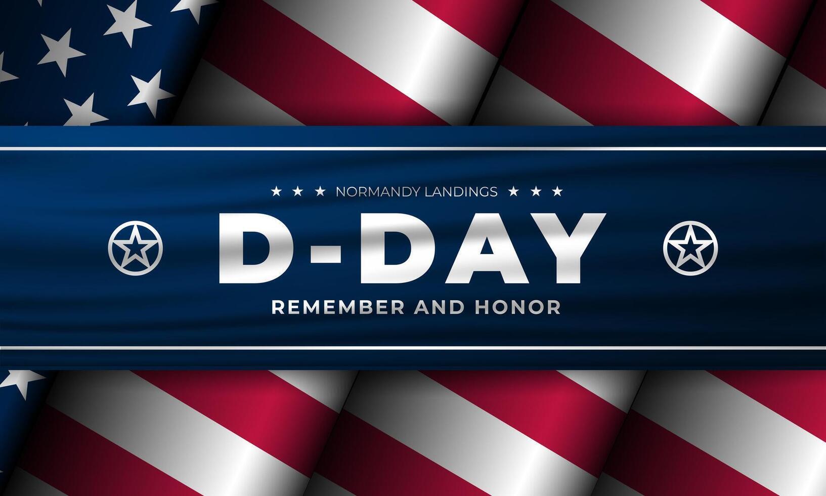 D-Day Normandy Landings June 06 Background Design illustration vector