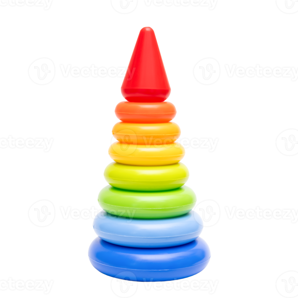 bright children's toy pyramid isolate png