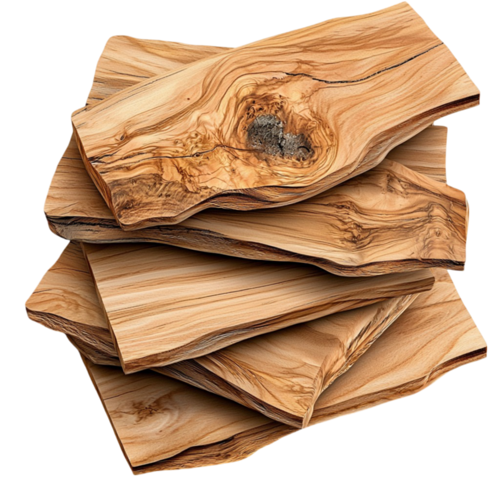 Neatly stacked firewood pieces display natural wood textures and warmth png