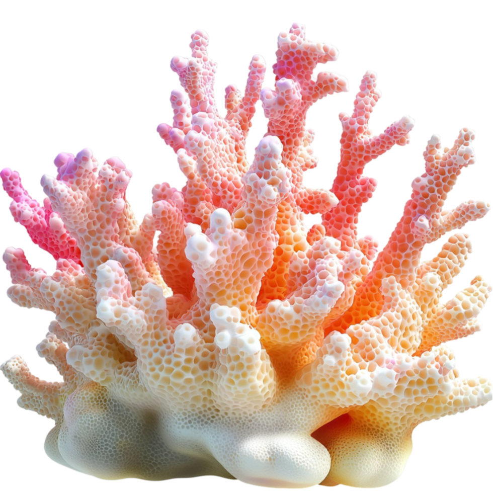 Pink coral branches spread intricately under the ocean showcasing marine beauty png