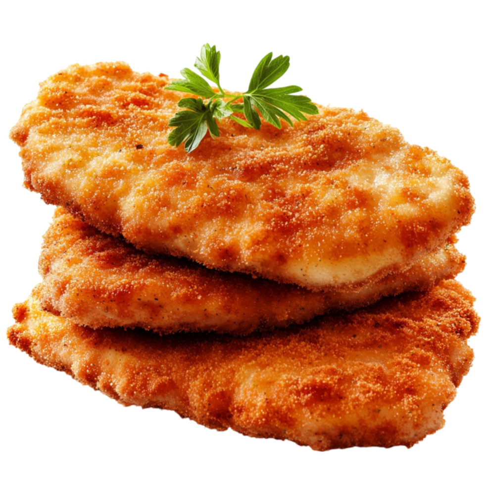 golden hash brown patties with garnish look crunchy and png