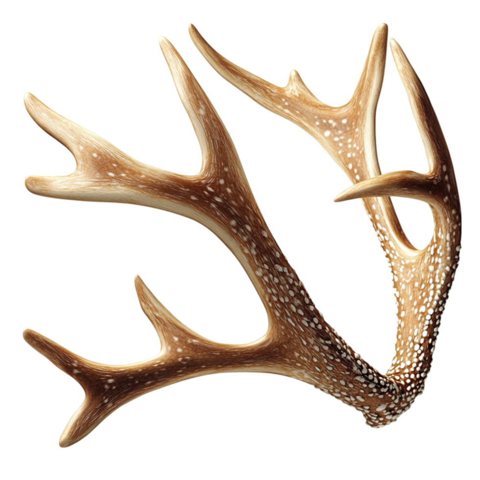 Large antlers with sharp points look rugged and natural png